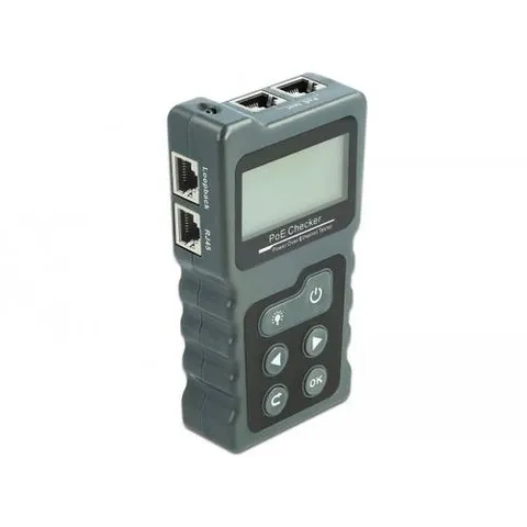 Delock LCD Cable Tester RJ45 / PoE / DC – afbeelding 1