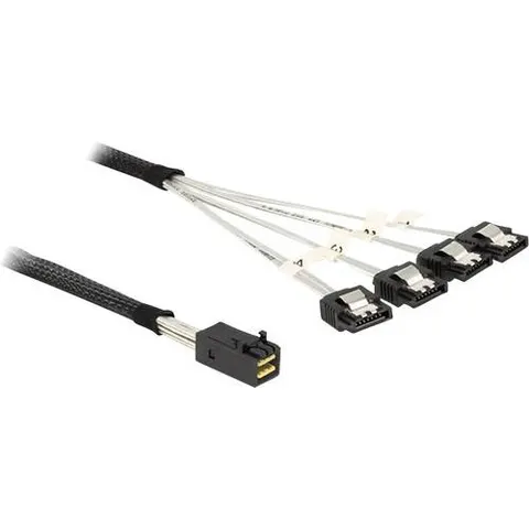 Mini-SAS HD SFF-8643 > 4x SATA - 0,50 meter – afbeelding 1