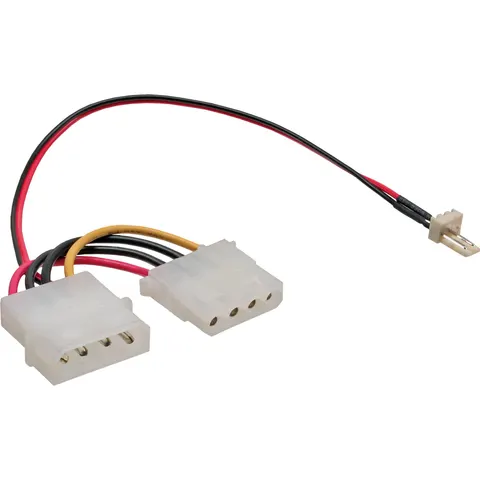 InLine 33344A 3 pin 4 pin Multi kleuren kabeladapter/verloopstukje – afbeelding 1