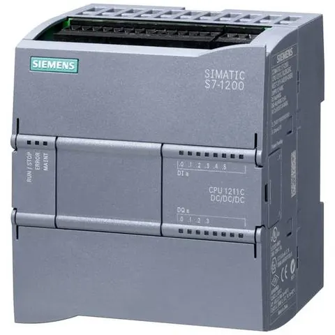 Siemens S7-1200 CPU 1211C Compact PLC Controller - 6ES72111AE400XB0 – image 1