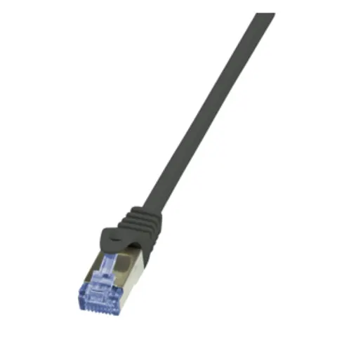LogiLink Patchkabel PrimeLine, Kat.6A, S/FTP, 5,0 m, schwarz – Bild 1