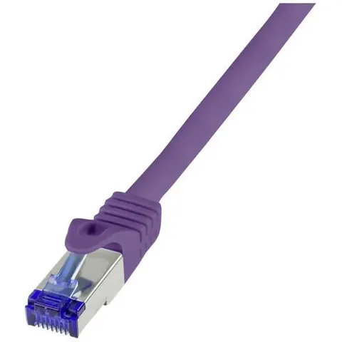 LogiLink Patchkabel Ultraflex, Kat.6A, S/FTP, 3,0 m, violett – Bild 1