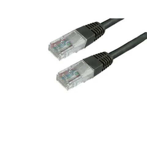 MediaRange Patchkabel RJ45 U/UTP C5e 2.0m (UTP) schwarz – Bild 1