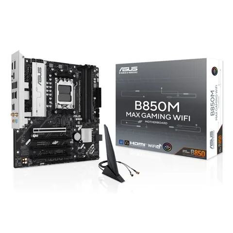 ASUS B850M MAX GAMING WIFI AMD B850 Socket AM5 micro ATX – image 1