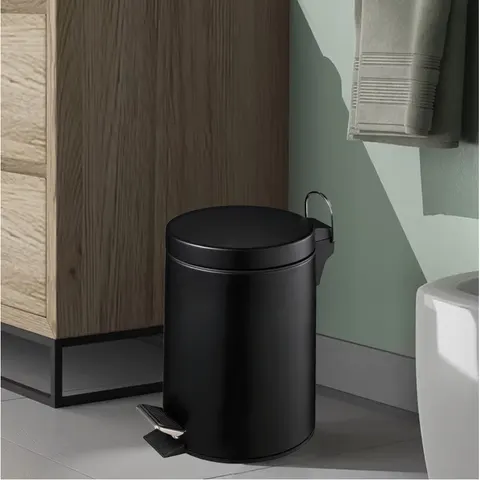 Black 3 Litre Pedal Bin | Parker – image 1
