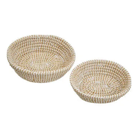 Set of Two Oval Woven Baskets | Lidi – image 1