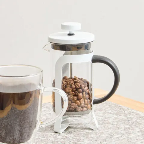 Akeala Matte White Cafetiere 350ml – image 1