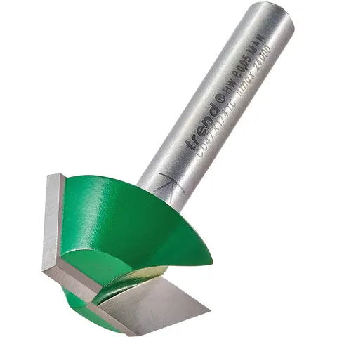 Trend CRAFTPRO Bearing Guided Bevel Trimmer Router Cutter – image 1
