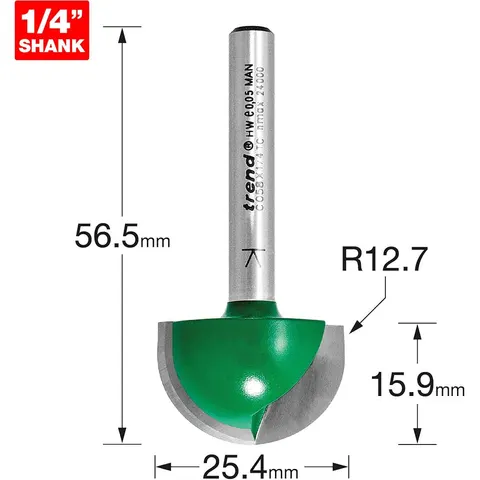 Trend CRAFTPRO Radius Router Cutter – C058X14TC – image 1