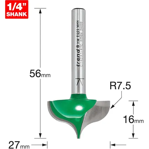 Trend CRAFTPRO Ogee Mould Router Cutter – image 1
