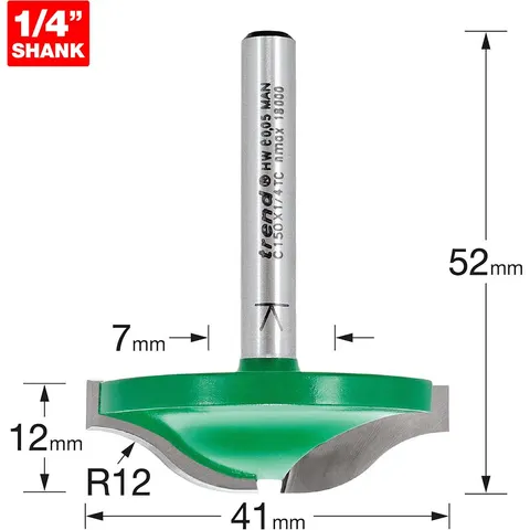Trend CRAFTPRO Raised Panel Ogee Router Cutter – C150X14TC – image 1