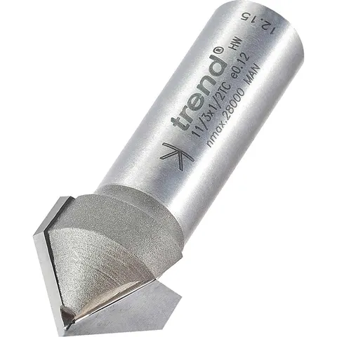 Trend Chamfer V Groove Router Cutter – 113X12TC – image 1