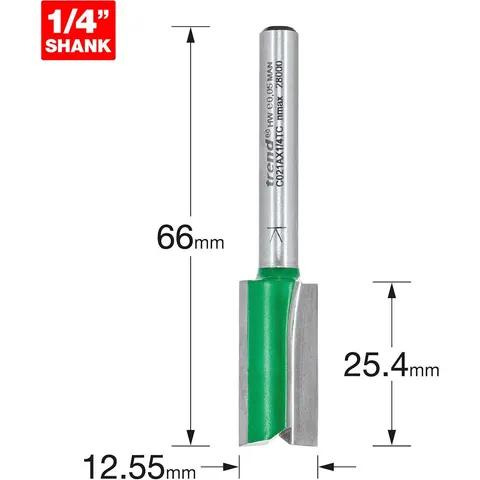 Trend CRAFTPRO Two Flute Straight Router Cutter – C021AX14TC – image 1