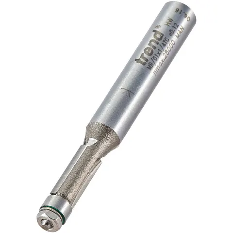 Trend Mini Bearing Guided Flush Trimmer Router Cutter – image 1