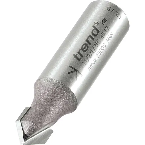 Trend Chamfer V Groove Router Cutter 9.5mm 1/2" – image 1