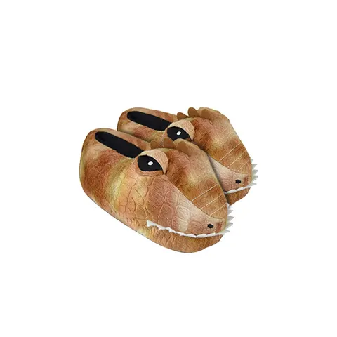 Kids Dinosaur Head Slippers - M – image 1
