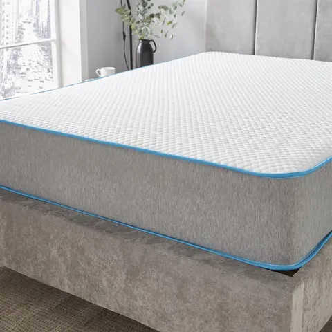 Cielo Open Coil Spring Memory Foam Deep Quilted Sprung Mattress - 2ft6 Small Single Mattress (75cm x 190cm) – image 1