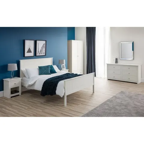Julian Bowen Maine Double Bed Frame - White – White Double – image 1