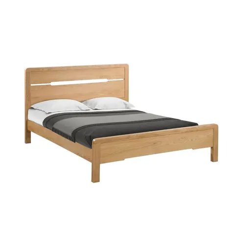 Julian Bowen Curve Double Bedframe - Oak – Oak Double – image 1