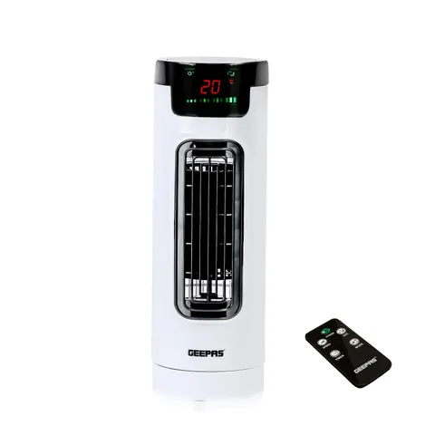 GEEPAS Cooling Mini Tower Fan with Remote Control – image 1