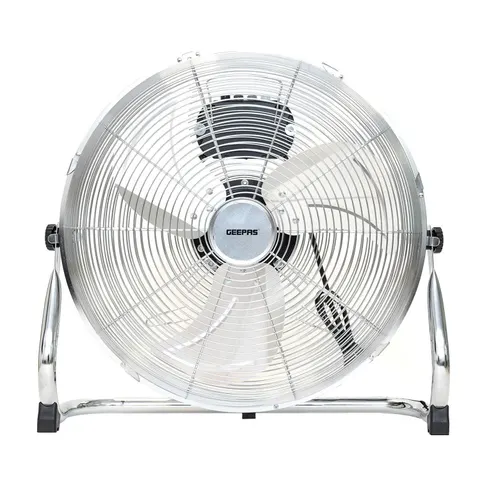 16'' Silver Chrome High-Velocity Floor Fan – image 1