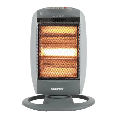 GEEPAS 1200W Halogen Heater, Grey – image 1