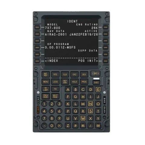 MOZA MB7F Flight Computer Display – 737 CDU – 5,1" IPS Display – Boeing Flight Simulator – PC – afbeelding 1