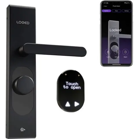 SHELLY LOQED BLACK - LOQED Touch Smart Lock black – imagen 1