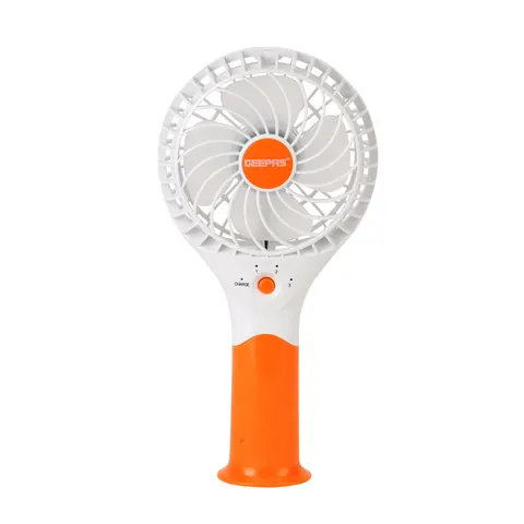 4800mAh Orange Three-Speed Rechargeable Handheld Fan – image 1