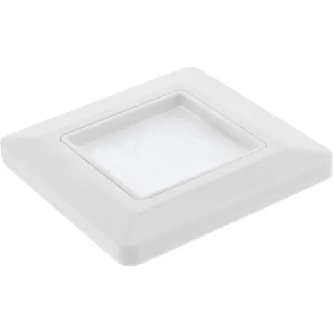 InLine® frame met borstelrooster, voor TV, wit RAL9010 – afbeelding 1