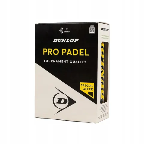 Dunlop- Padel bal- Pro padel 2x3- Geel – afbeelding 1