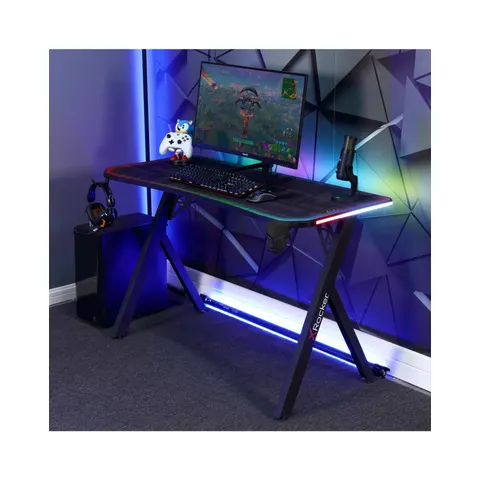 X Rocker Lumio Compact Gaming Desk – Black – image 1