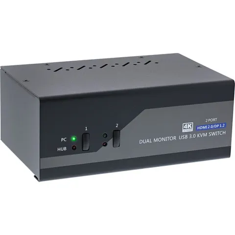 InLine 62642I switch per keyboard-video-mouse (kvm) Nero (62642I) – immagine 1
