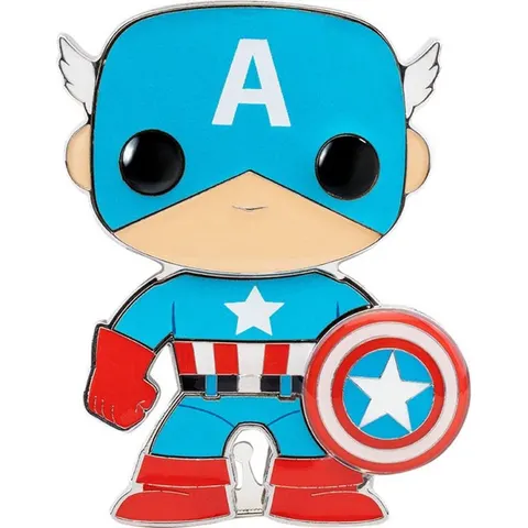 Funko POP Pin Marvel: Captain America 10 cm – afbeelding 1