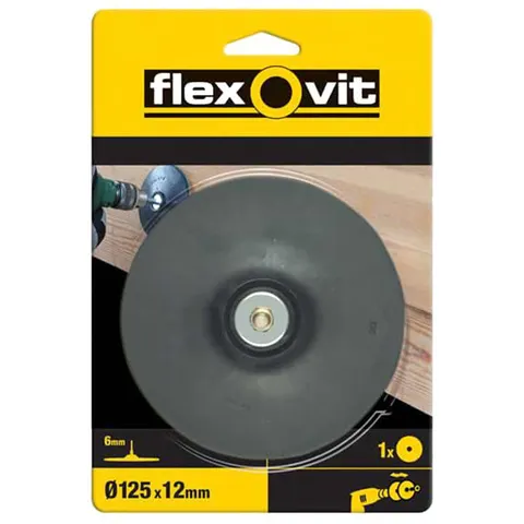 Flexovit Backing Pad For Drill Mount 125Mm – image 1