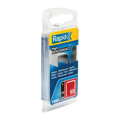 Rapid 53/10B 10mm Galvanised Staples (Pack 1080) – image 1