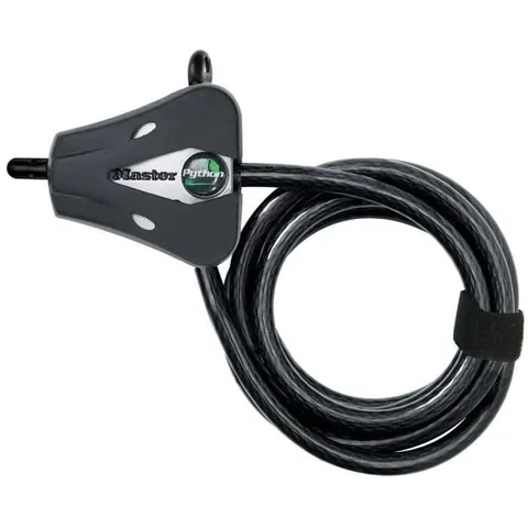 MasterLock Python Kabelslot - 1,8 m - Weersbestendig - 8418EURD – afbeelding 1