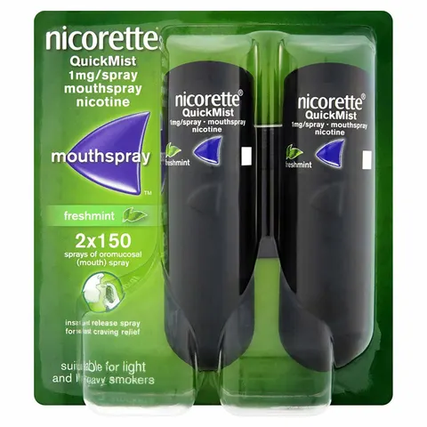 Nicorette QuickMist Mouth Spray Duo Pack Freshmint 1mg – image 1