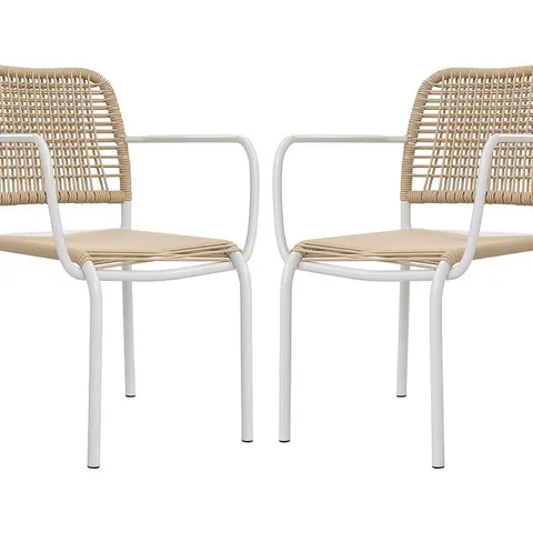 Unique Silla de jardín metal beige – imagen 1
