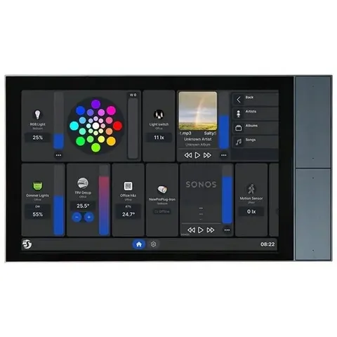 Shelly Wall Display XL Black WLAN · Schwarz – Bild 1