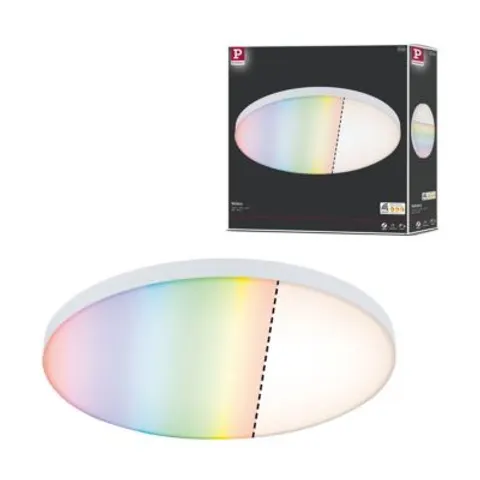 Paulmann Velora LED panel ZigBee RGBW round Ø 40 cm – white – image 1