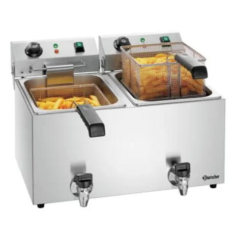 Friteuse Professionnelle Snack IV Plus - 2 x 5,5 Litres - Bartscher – image 1