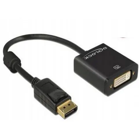 DeLOCK Adapter DisplayPort zu DVI – Schwarz – Bild 1