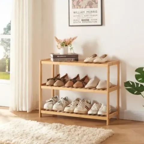 Schoenenrek Dammfleth 55x67,5x27 cm bamboe – afbeelding 1