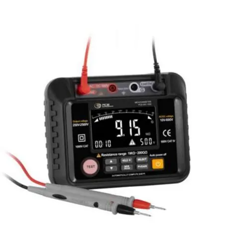 PCE Instruments PCE-MO 1500 Isolatiemeter, Ohmmeter 2500 GΩ – afbeelding 1