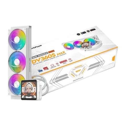 darkFlash - DV360S MAX White - CPU koeling – afbeelding 1
