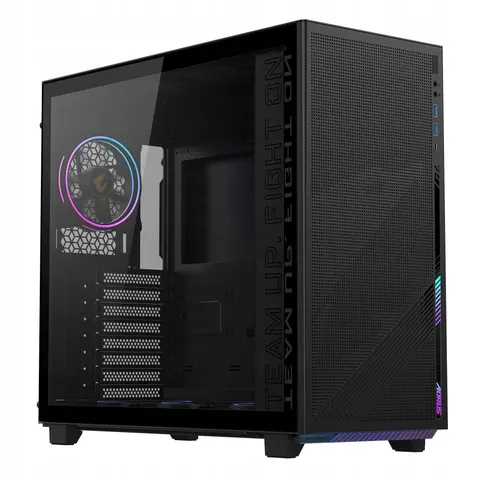 GigaByte C400 GLASS | PC-Gehäuse – Schwarz – Bild 1