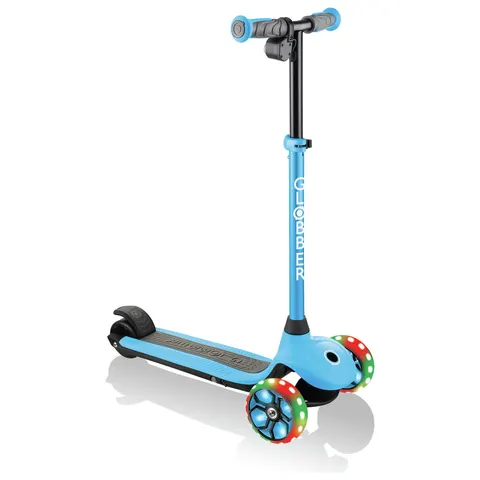 Globber E-Scooter ONE K E-MOTION 4 Plus mit Leuchtrollen – gruen – Bild 1