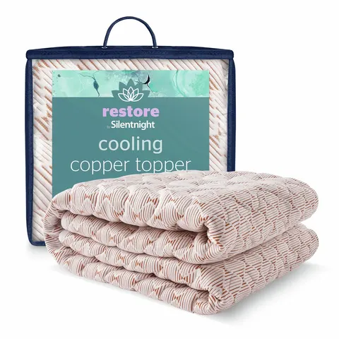 Silentnight Cooling Copper 2.5cm Mattress Topper - Double – image 1