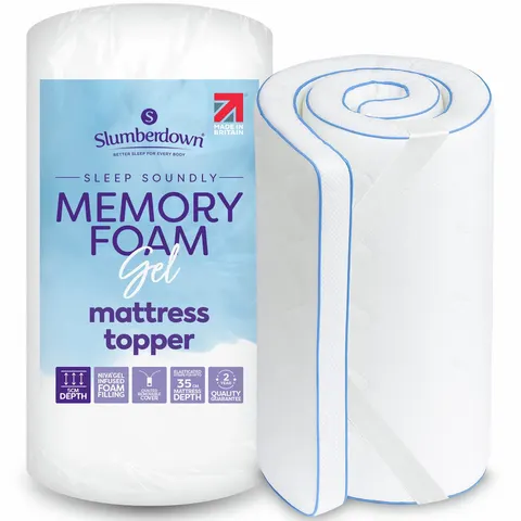 Slumberdown Gel Memory Foam 5cm Mattress Topper - Single – image 1